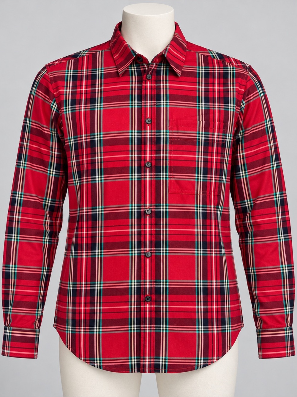 J. Crew Red Plaid Button-Down Shirt